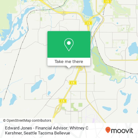 Mapa de Edward Jones - Financial Advisor: Whitney C Kershner