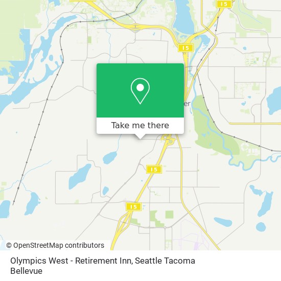 Mapa de Olympics West - Retirement Inn