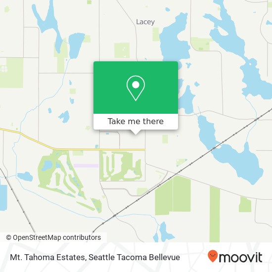 Mt. Tahoma Estates map