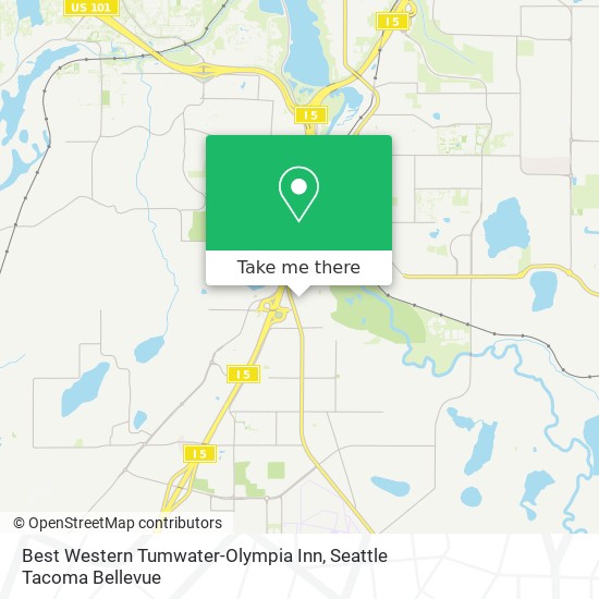 Best Western Tumwater-Olympia Inn map