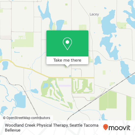 Woodland Creek Physical Therapy map