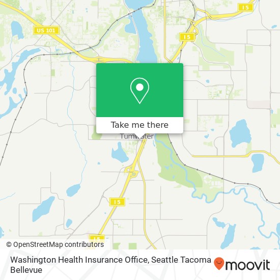 Mapa de Washington Health Insurance Office