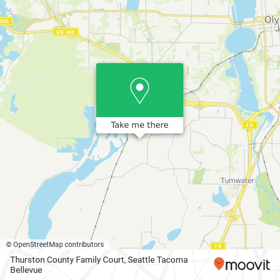 Mapa de Thurston County Family Court