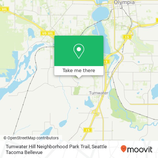 Mapa de Tumwater Hill Neighborhood Park Trail