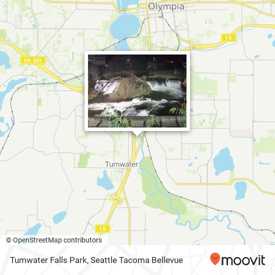 Tumwater Falls Park map