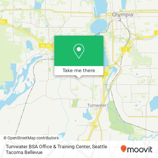 Tumwater BSA Office & Training Center map