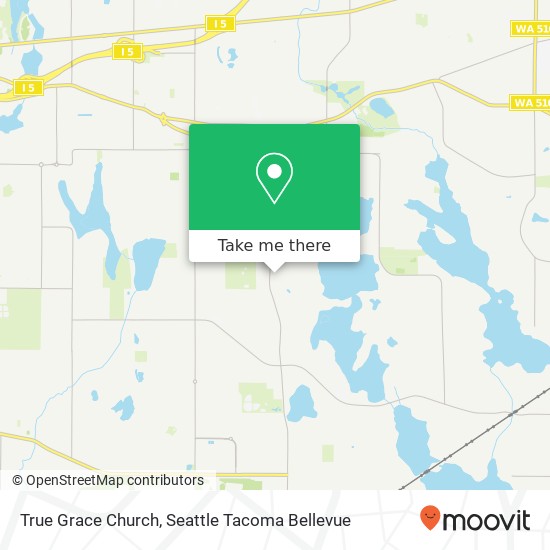 True Grace Church map