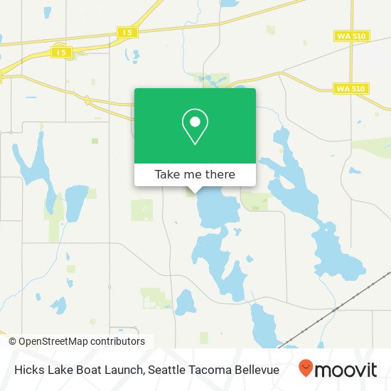Mapa de Hicks Lake Boat Launch