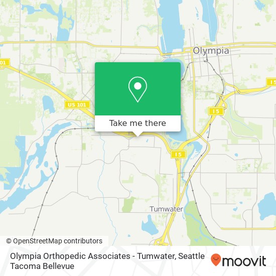 Olympia Orthopedic Associates - Tumwater map