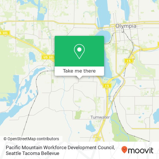 Pacific Mountain Workforce Development Council map