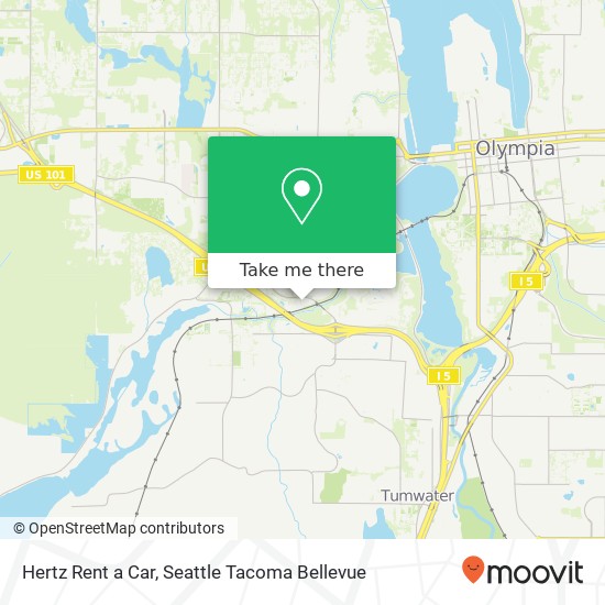 Hertz Rent a Car map