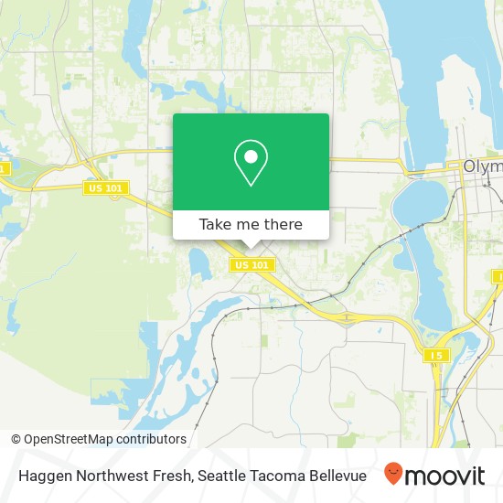 Mapa de Haggen Northwest Fresh