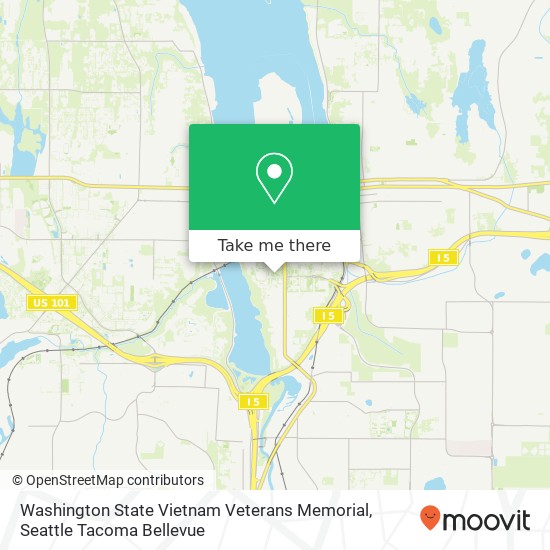 Mapa de Washington State Vietnam Veterans Memorial