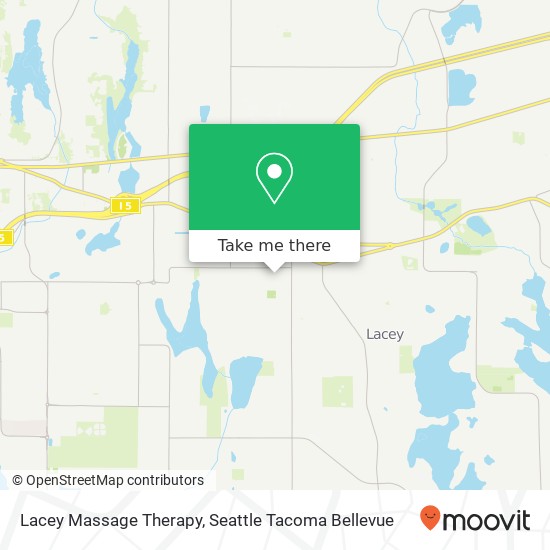 Mapa de Lacey Massage Therapy