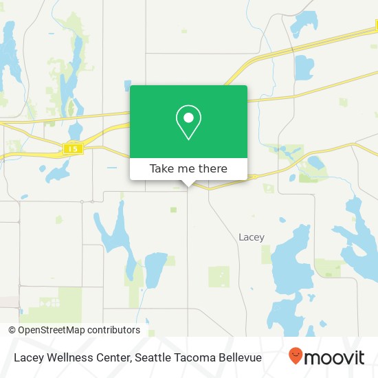 Mapa de Lacey Wellness Center