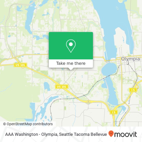 Mapa de AAA Washington - Olympia