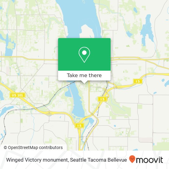 Winged Victory monument map