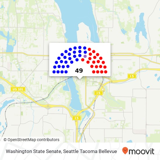 Mapa de Washington State Senate