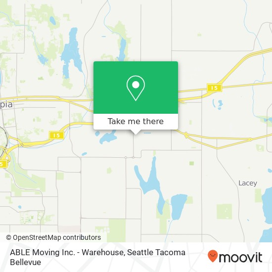 Mapa de ABLE Moving Inc. - Warehouse