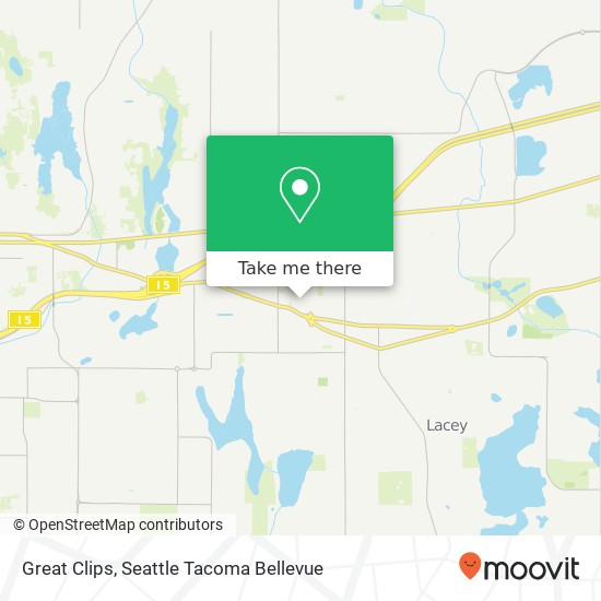 Great Clips map