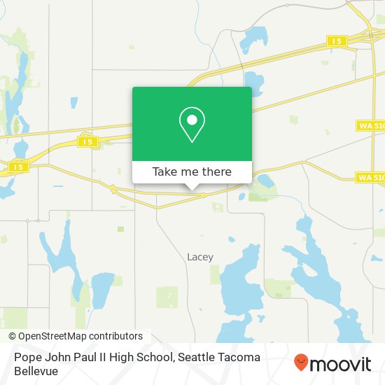 Pope John Paul II High School map