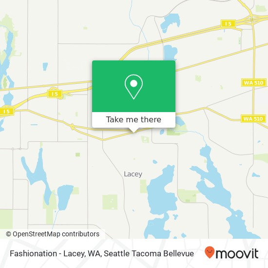 Mapa de Fashionation - Lacey, WA