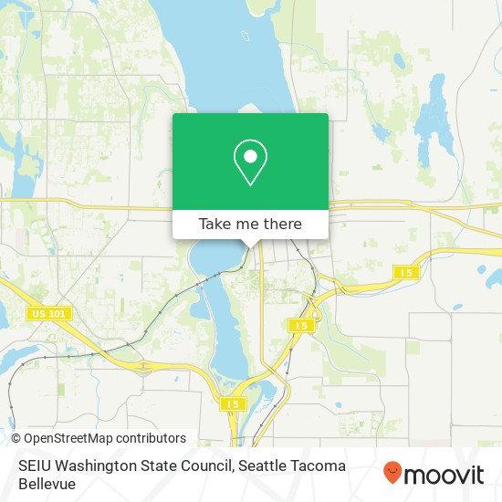 Mapa de SEIU Washington State Council
