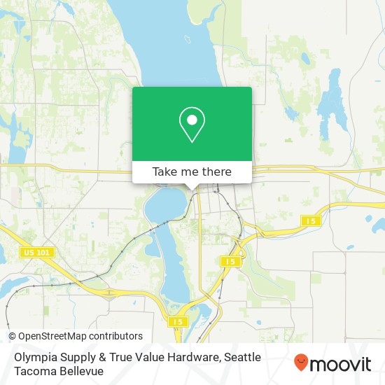 Mapa de Olympia Supply & True Value Hardware