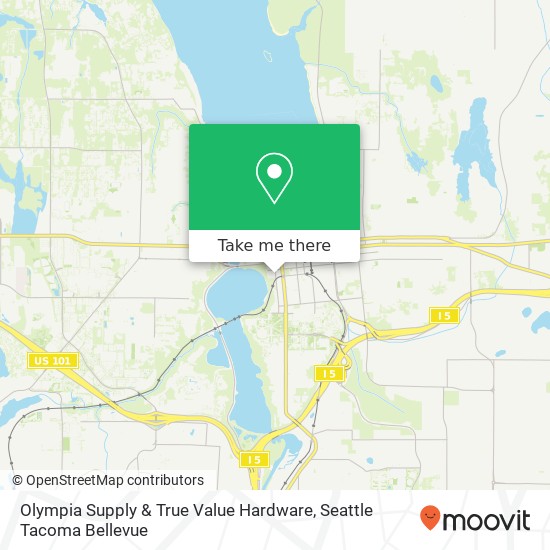 Olympia Supply & True Value Hardware map