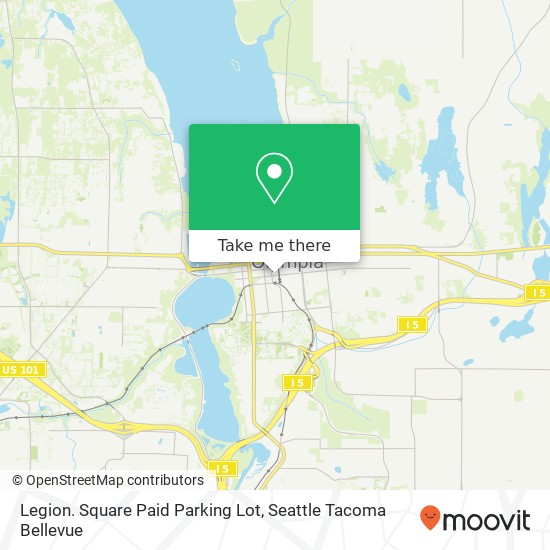 Mapa de Legion. Square Paid Parking Lot