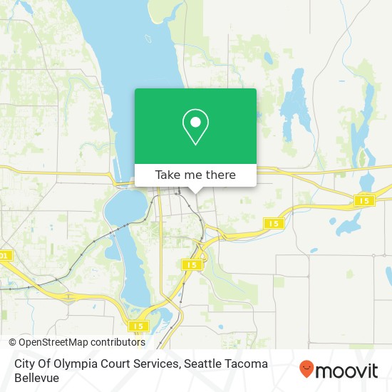 City Of Olympia Court Services map