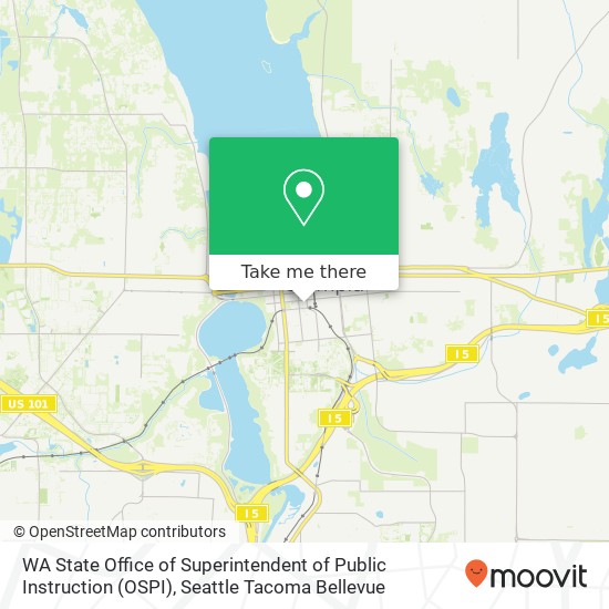 Mapa de WA State Office of Superintendent of Public Instruction (OSPI)
