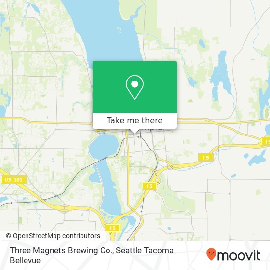 Mapa de Three Magnets Brewing Co.