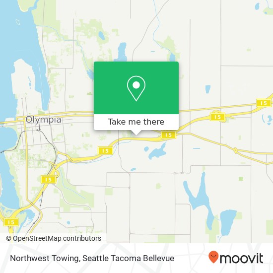 Northwest Towing map