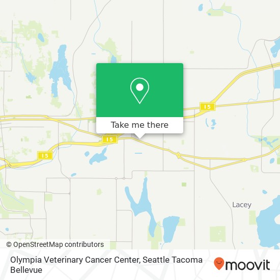 Olympia Veterinary Cancer Center map