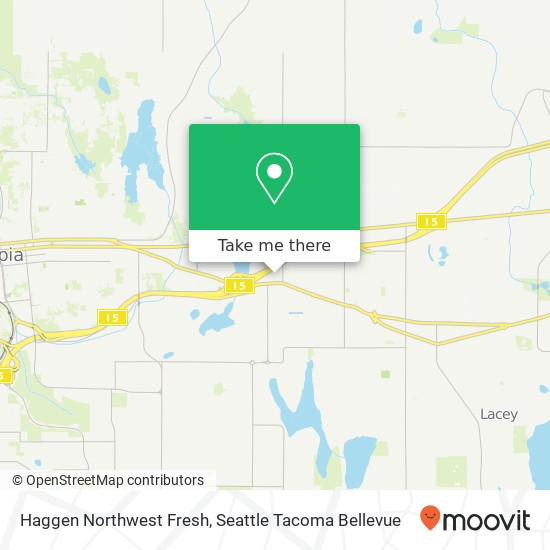 Mapa de Haggen Northwest Fresh