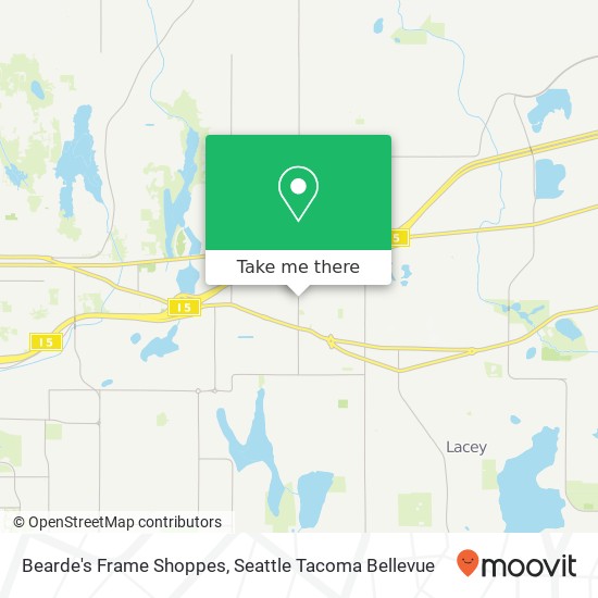 Bearde's Frame Shoppes map