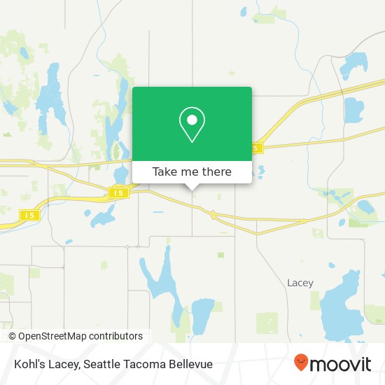 Mapa de Kohl's Lacey