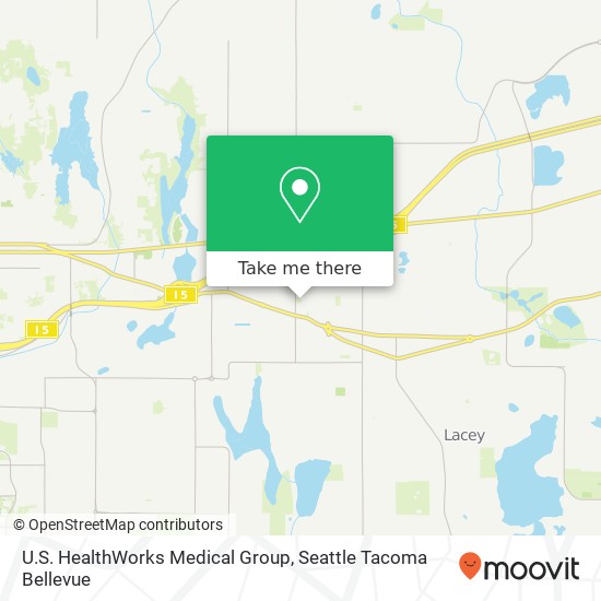 U.S. HealthWorks Medical Group map