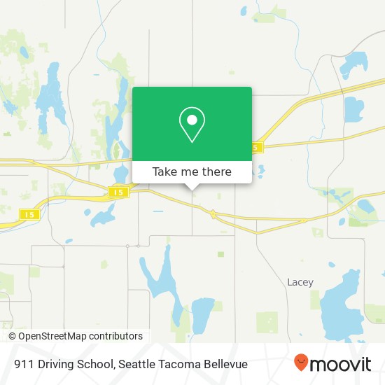 911 Driving School map