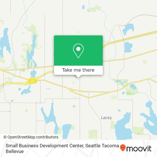 Small Business Development Center map