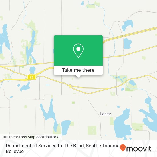 Department of Services for the Blind map