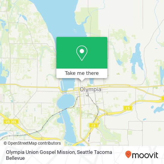 Olympia Union Gospel Mission map