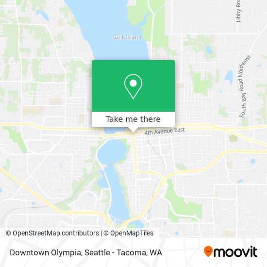 Downtown Olympia map