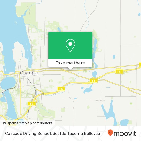 Cascade Driving School map