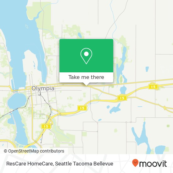 ResCare HomeCare map