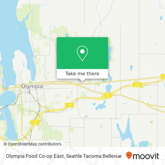 Olympia Food Co-op East map