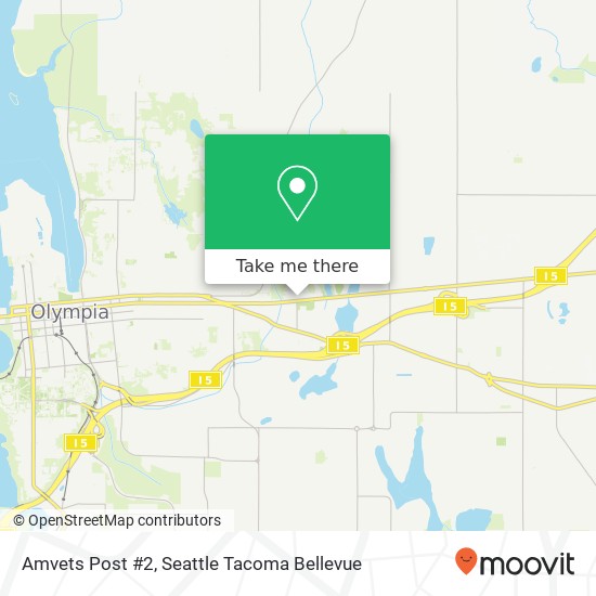 Amvets Post #2 map