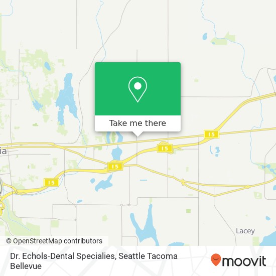 Dr. Echols-Dental Specialies map