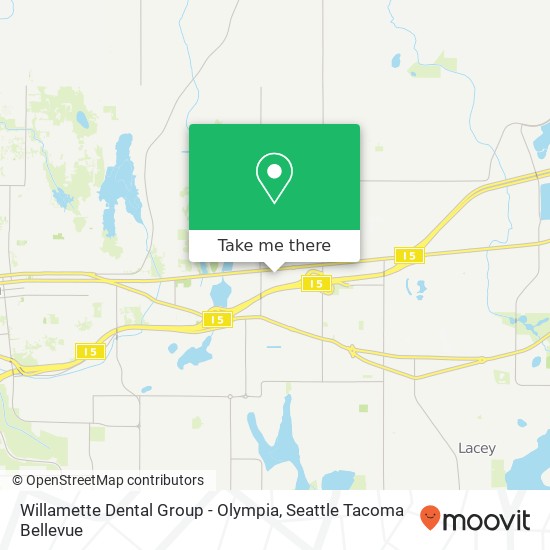 Mapa de Willamette Dental Group - Olympia